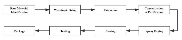 Processing Flow Chart ,Natural Codonopsis Root Extract